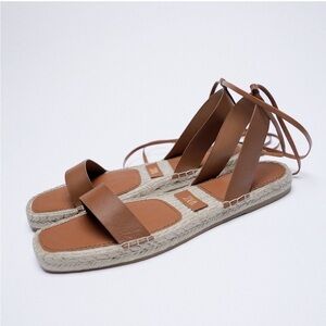 Zara lace up sandals